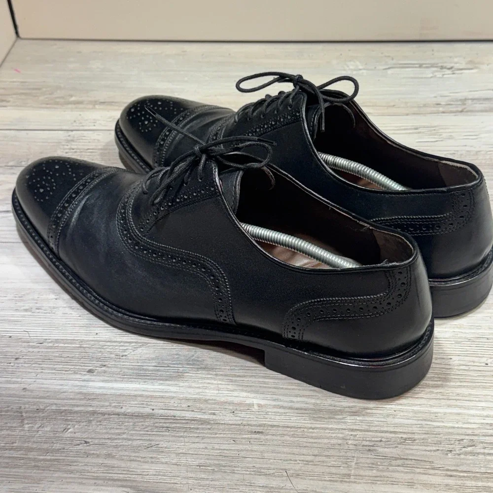 Johnston & Murphy Black Dress Shoes Men's 15M‎ Sheepskin Leather 15‑2821 India